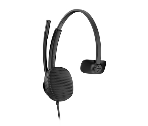 Poly Mission 400 415 Wired Over-the-head, On-ear Mono Headset - Black - Microsoft Teams Certification - Monaural - Supra-a