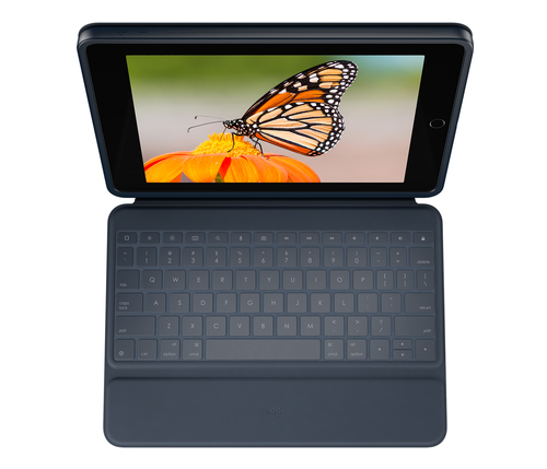 Logitech Rugged Combo 3 Rugged Keyboard/Cover Case (Folio) for 25.9 cm (10.2") Apple iPad (7th Generation) Tablet - Classi