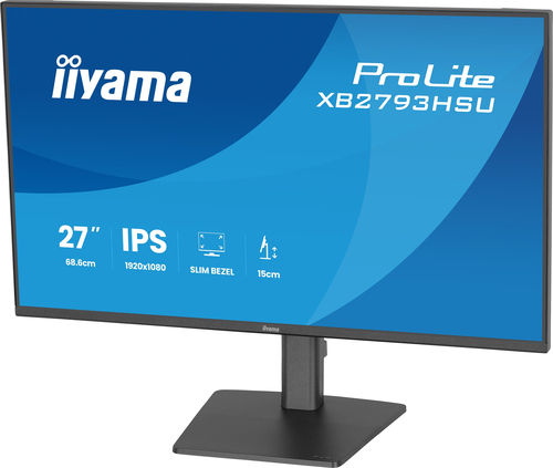 iiyama ProLite XB2793HSU-B1 27 Zoll Klasse Full HD LED-Monitor - 16:9 Format - Mattschwarz - 68,6 cm (27 Zoll) Viewable - 