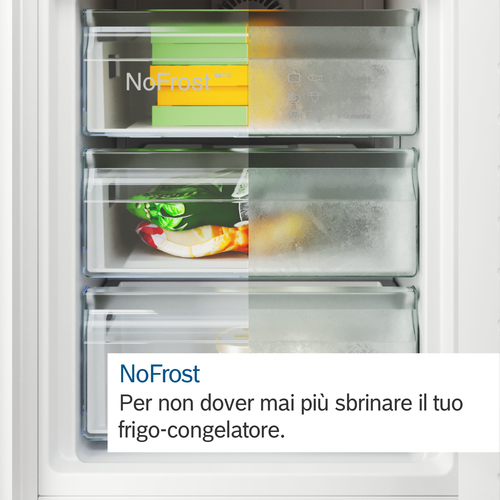 Congelatore/Freezer Bosch KGN392LCF 363 L - Installazione libera - Acciaio inox - Reversibile - 3 x Cassetto/i freezer - 2