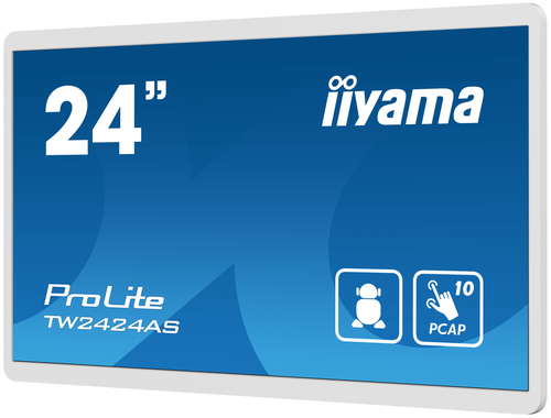 iiyama ProLite TW2424AS-W1 24 Zoll Klasse LED-Touchscreen-Monitor - 16:9 Format - 14 ms Reaktionszeit - 60,5 cm (23,8 Zoll