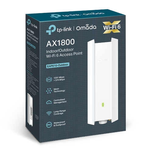 TP-Link EAP610-Outdoor Dualband IEEE 802.11 a/b/g/n/ac/ax 1,80 Gbit/s Drahtloser Access Point - Outdoor - 2,40 GHz, 5 GHz 