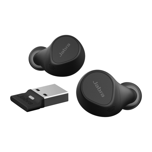 Casque (Oreillette) Jabra Evolve2 - True Wireless - Design Intra-auriculaire - Stéréo, Mono Canal - Couleur Noir - Binaura