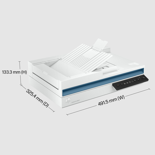 HP ScanJet Pro 2600 f1 Flatbed/ADF Scanner - 1200 dpi Optical - 48-bit Color - 48-bit Grayscale - 25 ppm (Mono) - 25 ppm (