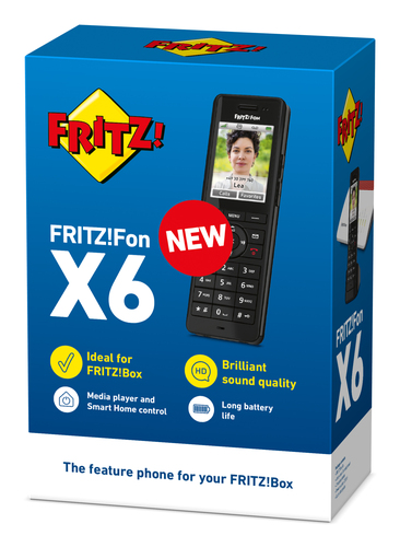 Fon X6 black International. Type: DECT telephone, Handset type: Wireless handset. Speakerphone. Maximum indoor range: 40 m