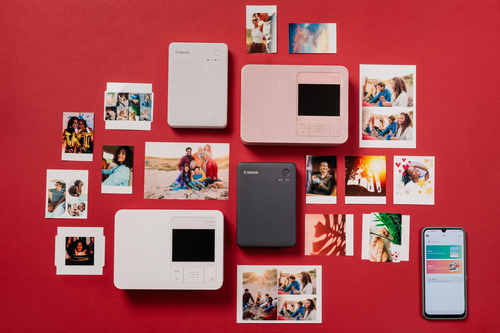 Canon SELPHY QX20 Dye-Sublimations-Drucker - Farbe - Tragbar - Dunkelgrau - 287 x 287 dpi Druckauflösung - Wireless LAN - USB