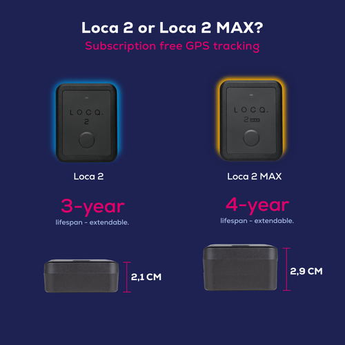 Nedsoft Loca 2 GPS tracker subscription-free with a replaceable battery pack - Subscription Licence