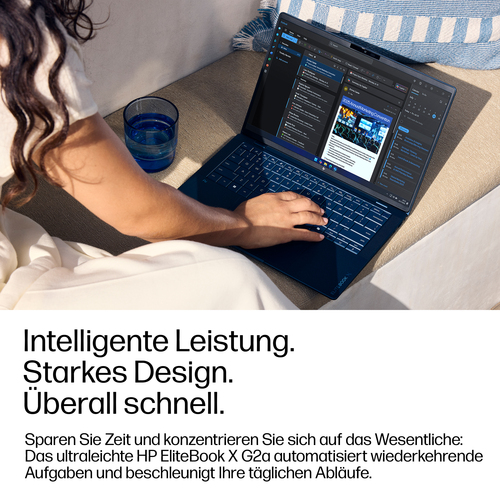 HP EliteBook X G2a Next Gen AI. Produkttyp: Laptop, Formfaktor: Klappgehäuse. Prozessorfamilie: AMD Ryzen AI 7 PRO, Prozes