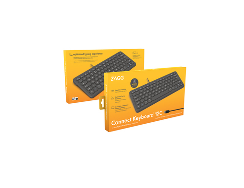 ZAGG WIRED KEYBOARD TYPE-C CHARCOAL