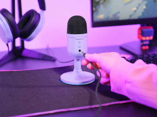 Mikrofon für Innen, Spiele, Live-Streaming, Podcasting, Inhaltserstellung Trust GXT 234W - Kabelgebunden - Kondensator - L