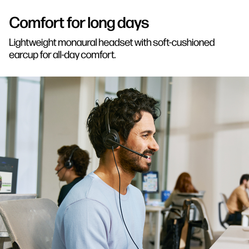 HP Poly Mission 425 Stereo USB Wired Headset (Bulk). Weight: 132 g