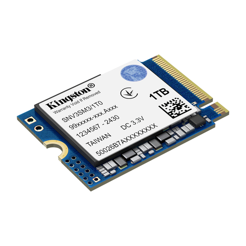 Kingston NV3 1 TB Unidade de estado sólido - M.2 2230 Interno - PCI Express NVMe (PCI Express 4.0 x4) - Notebook, PC Secre