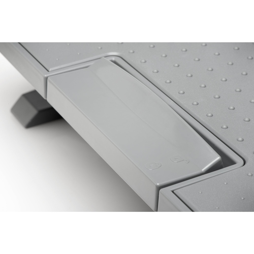Kensington SoleMate Pro Fußstütze - Grau - 1 Box - 90 mm - 120 mm Verstellbare Höhe - 18° Neigung - Stoff, Acrylnitril-But