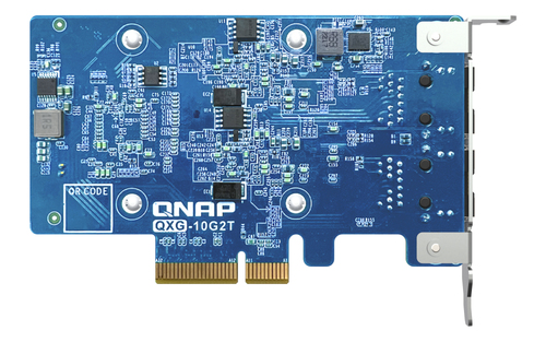 QNAP QXG-10G2T Cartão Ethernet 10 GB para Comutador, Computador - 10GBase-T - Cartão Plug-in - PCI Express 3.0 x4 - Baixo 