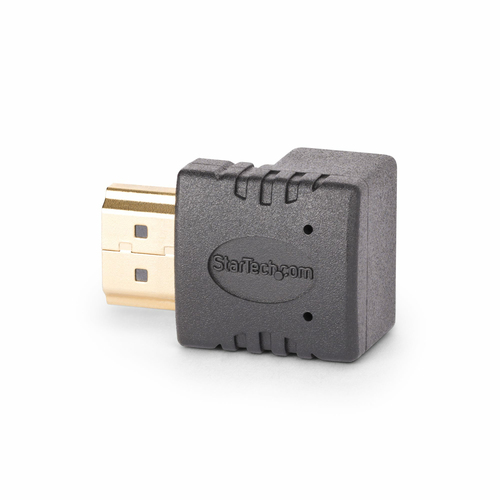 StarTech.com Adaptateur HDMI 2.0 à Angle Vertical, M/F, Économiseur de Port HDMI Vertical, 4K60Hz, Extension Coudé pour HD