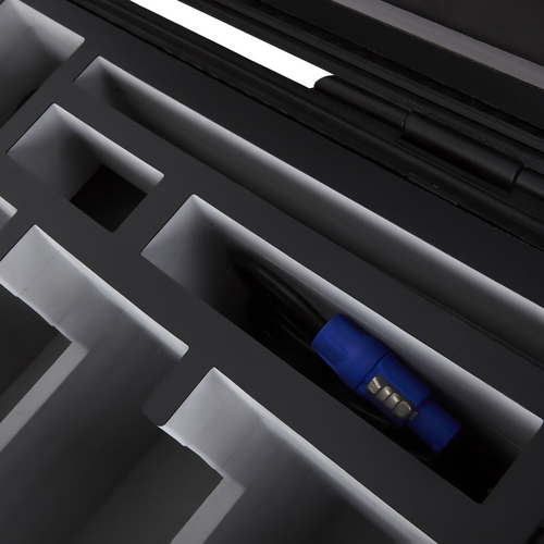 DEQSTER KT20C USB-C Tablet-Koffer (2. Gen.) für 20 Tablets, Drinnen, Draußen, AC, Schwarz, Türkis