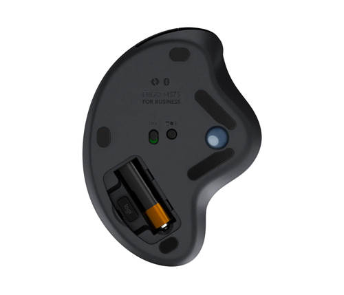 Logitech ERGO M575 Maus - Bluetooth - USB Typ-A - Optisch - 3 Programmable Button(s) - Graphit - Kabellos - 4000 dpi Auflö