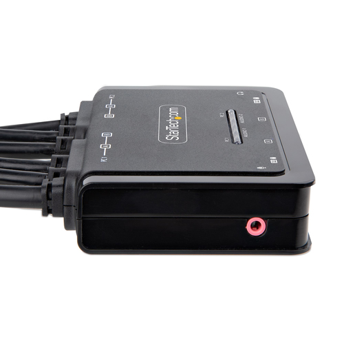StarTech.com KVM Switchbox - 2 Computer(s) - 1 Local User(s) - 4K - 3840 x 2160 - 4 x USB - USB 2.0 - 6 x HDMI - Desktop