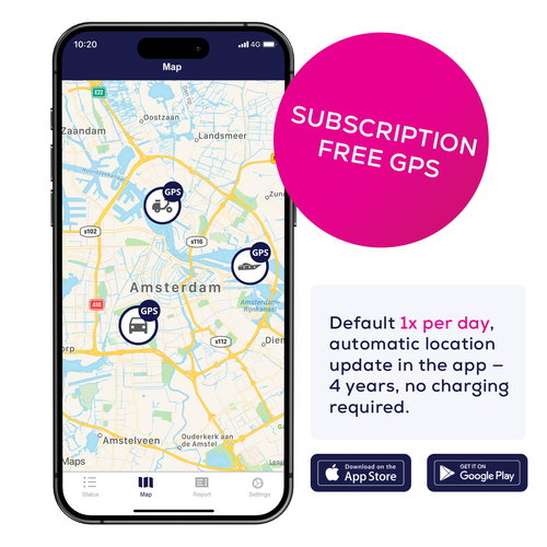 Nedsoft Loca 2 GPS tracker subscription-free with a replaceable battery pack - Subscription Licence