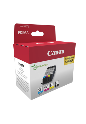 Canon CLI-571 Tintenstrahl Tintenpatrone - CMYK - Mehrfachpacker Pack