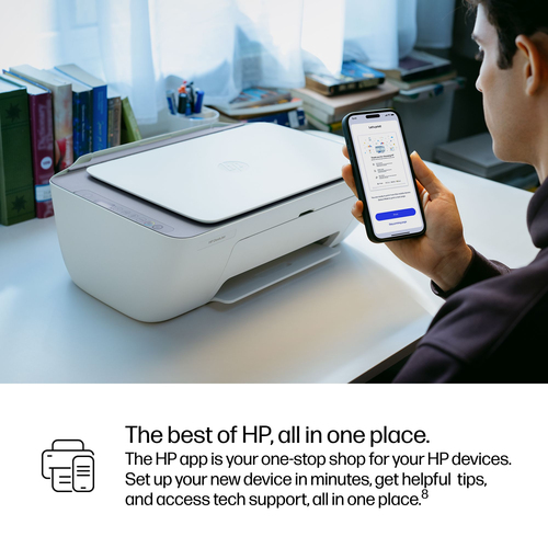 HP Deskjet 2922 Wireless Inkjet Multifunction Printer - Colour - White - Copier/Printer/Scanner - 4800 x 1200 dpi Print - 
