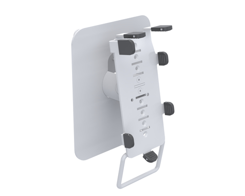 Ergonomic Solutions SpacePole Kiosk Payment front plate (DuraTilt) for Samsung 24” Kiosk. Product type: POS plate, Product