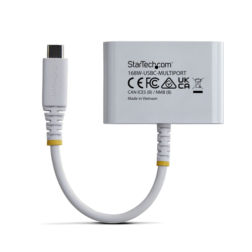 StarTech USB-C to HDMI Multiport Adapter with 140W PD Charging, 4K 60Hz HDMI, USB 5Gbps Hub, Mini Dock - Convert a single 