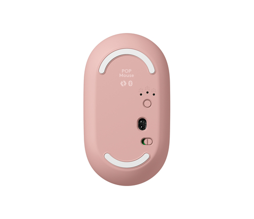 Logitech POP Mouse Rato - Bluetooth - Ótico - 4 Taste(n) - Rosa - Sem fios - 10 m - 4000 dpi - Roda de deslocação - 1 x AA
