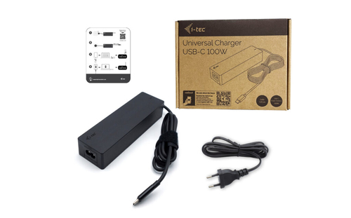 Adaptateur secteur i-tec - 100 W - 1 Pack - Adaptateur universel - Pour Ordinateur Portable, Tablette PC, Smartphone, Disp