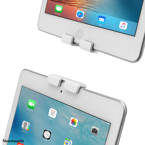Neomounts Mounting Bracket for Tablet - White - Height Adjustable - 1 Display(s) Supported - 20.1 cm to 27.9 cm (11") Scre