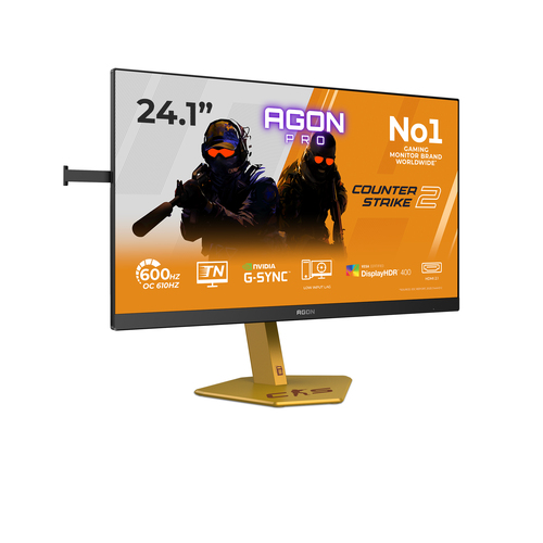 AOC AGON PRO CS24A 24" Class Full HD Monitor LED para jogos - 16:9 - preto texturizado - 61,2 cm (24,1") Viewable - WLED B