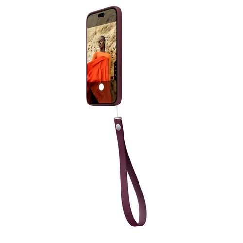 Apple Wrist Strap – Burgundy. Product type: Wristlet strap, Product colour: Burgundy, Material: Polyethylene terephthalate