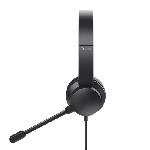 Trust Ayda Kabel Auf den Ohren, Kopfbügel Stereo Headset - Schwarz - Binaural - Geschlossen - 20 Hz bis 20 kHz Frequenzgan