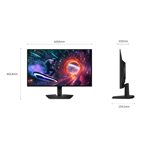 Samsung G50F. Display diagonal: 68.6 cm (27"), Display resolution: 2560 x 1440 pixels, HD type: Quad HD, Display technolog