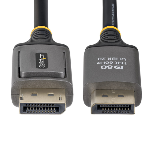 StarTech.com DP21V-150C-DP80-CBL. Kabellänge: 1,5 m, Anschluss 1: DisplayPort, Anschluss 2: DisplayPort. Konformitätsbesch