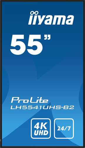 iiyama ProLite LH5541UHS-B2 1386,84 mm 4K UHD LCD Digital-Signage-Display - 24 Stunden/7 Tage Betrieb - IPS-Technologie (I