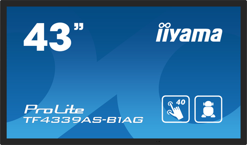iiyama ProLite TF4339AS-B1AG 1079,50 mm 4K UHD LCD Collaboration Display - ARM Cortex A73 + A53 - 4 GB - Projiziert kapazi
