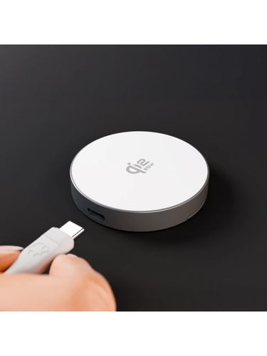 dbramante1928 ApS RE-CHARGE Induction Charger - Aluminium - For Qi2-enabled Device, MagSafe-enabled Device - Input connect