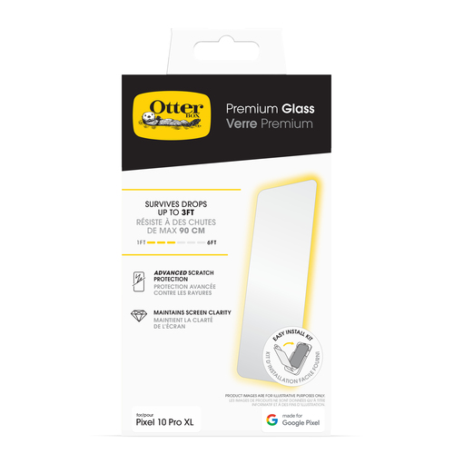 OtterBox Premium Glass Series für Google Pixel 10 Pro XL, transparent. Markenkompatibilität: Google, Kompatibilität: Pixel