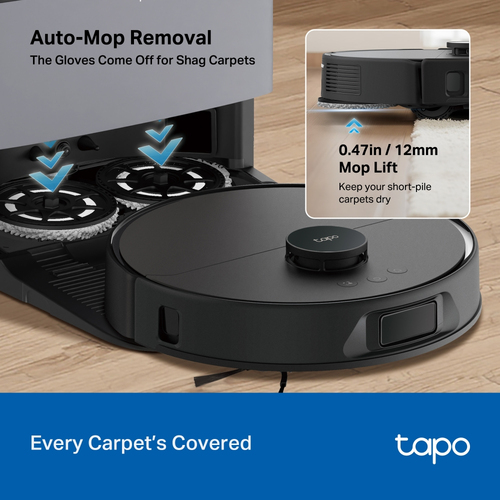 TP-Link Tapo RV50 Pro Omni. Dust container type: Combi, Product colour: Black, Shape: Round. Dust capacity (vacuum cleaner