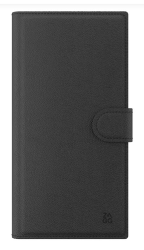 ZAGG Tasche (Folie) Samsung Galaxy S24 Ultra Smartphone - Schwarz - Kunstleder Körper - Sturzsicher, Resistent gegen Finge