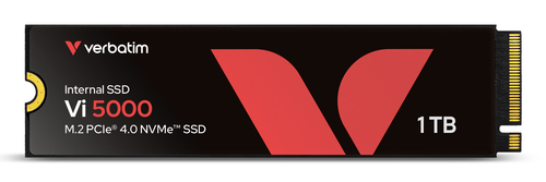 Unità stato solido Verbatim Vi5000 - M.2 2280 Interno - 1 GB - PCI Express NVMe (PCI Express NVMe 4.0) - Computer portatil