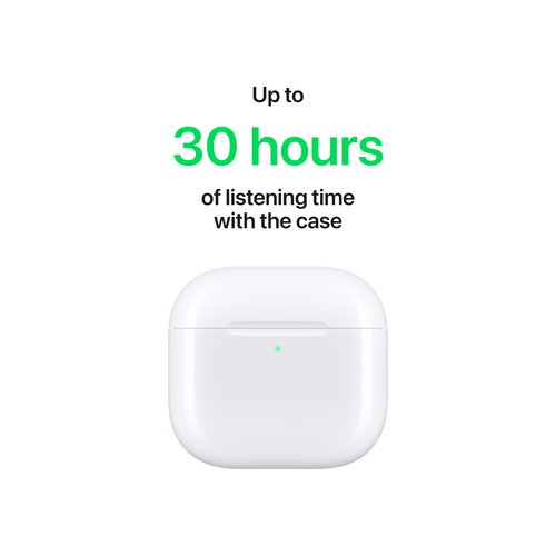 Apple AirPods 4 True Wireless Ohrhörer Stereo Ohrhörerset - Weiß - Siri - Binaural - In-Ear - Bluetooth