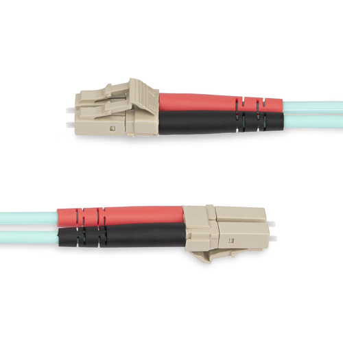 StarTech.com 20m (65ft) LC/UPC to LC/UPC OM4 Multimode Fiber Optic Cable, 50/125µm, 100G, Low Insertion Loss, LSZH Fiber J