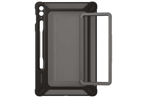 Samsung Rugged Carrying Case for 27.7 cm (10.9") Samsung Galaxy Tab S9 FE+ Tablet, Stylus - Black - Drop Resistant, Bump R