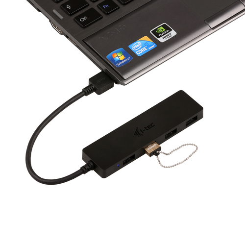 I-TEC SLIM PASSIVE HUB 4P BLACK USB 3.0 NO PS WIN AND MAC OS