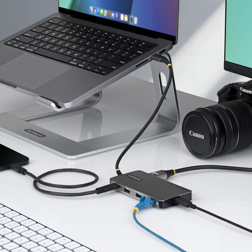 StarTech.com 9 Anschluss(e) USB 3.2 Typ C Docking Station für Notebook, Mobile Workstation, Kartenleser, Tastatur, Maus, M