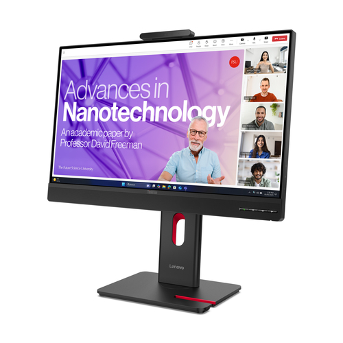 Lenovo ThinkVision T27QD-4v 27" Class Webcam WQHD LED Monitor - 16:9 - Eclipse Black - 68.6 cm (27") Viewable - In-plane S