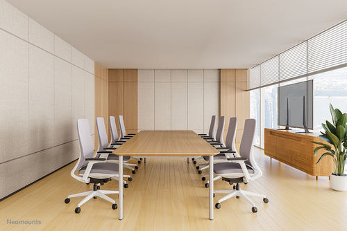 Neomounts Height Adjustable TV Stand - 23" (58.42 cm) to 75" (190.50 cm) Screen Support - 40 kg Load Capacity - 73.50 cm (