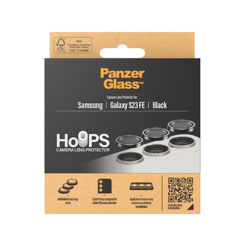 PanzerGlass Hoops Camera Lens Protector - Black - Aluminium